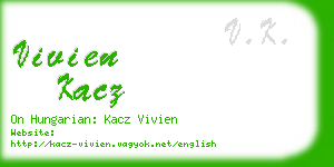 vivien kacz business card